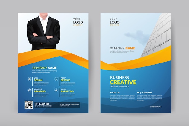 Template vector design for Brochure and Flyer