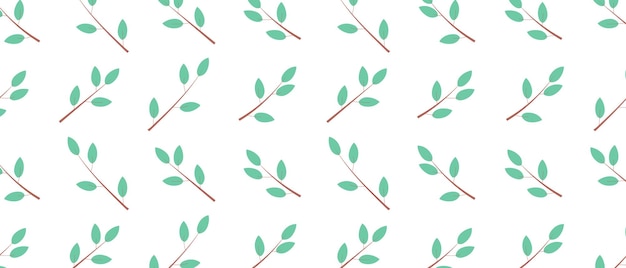 Template for wrapping paper with the image of young plants