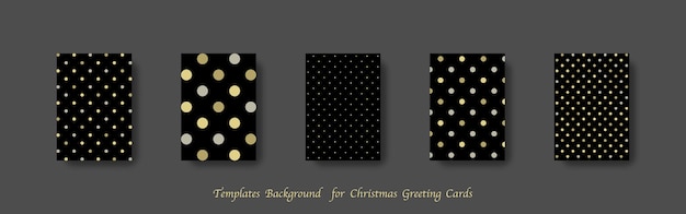 Templates background for Christmas greeting cards