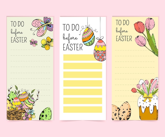 Templates for notes to do listsOrganizerplannerschedule for your design