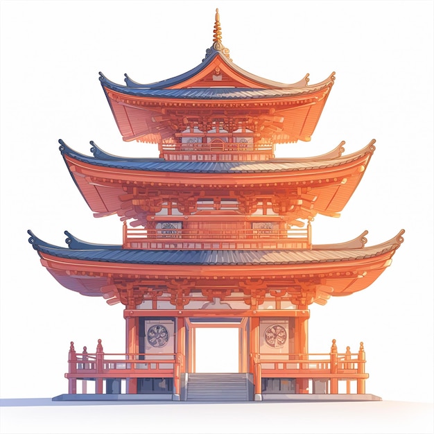 Temple architecture in traditional designs