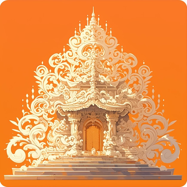 Temple architecture in traditional designs