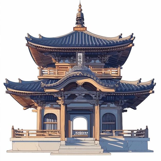 Temple architecture in traditional designs