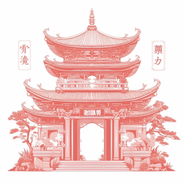 Temple architecture in traditional designs