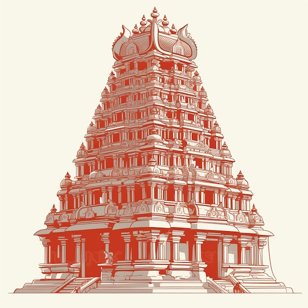 Temple architecture in traditional designs