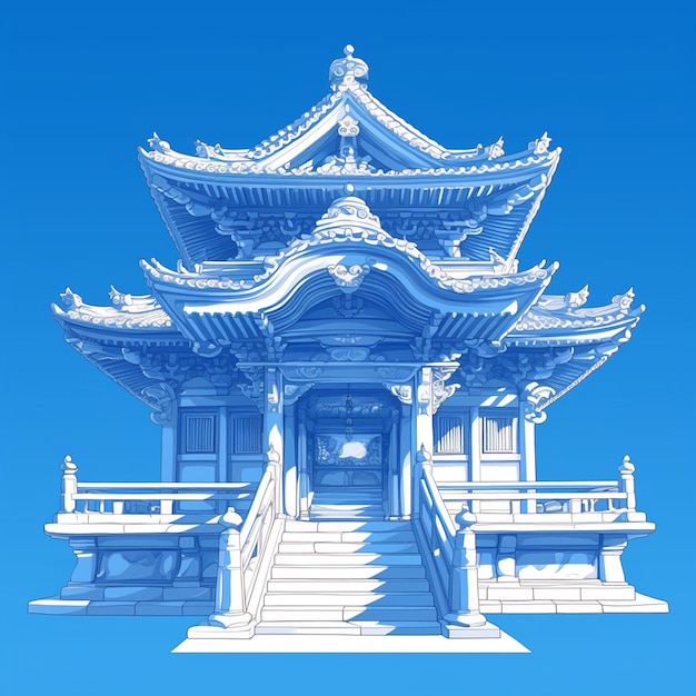 Temple architecture in traditional designs