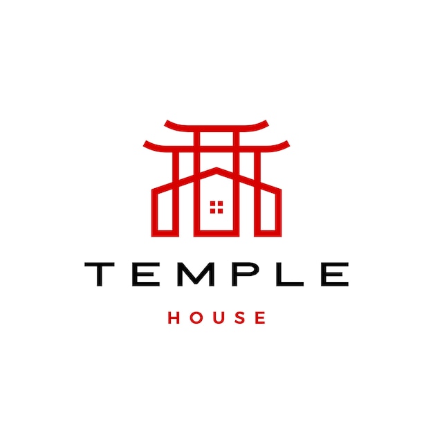 Temple house logo