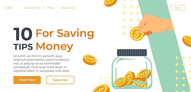 Ten tips for saving money website information