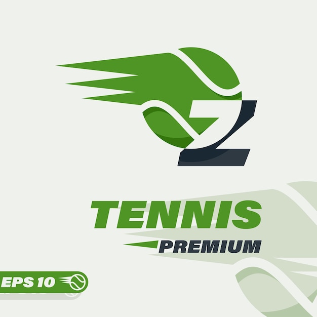 Tennis Ball Alphabet Z Logo