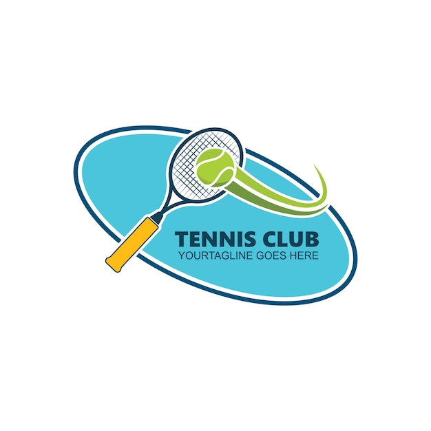 Tennis ball badge icon vector illustration design template