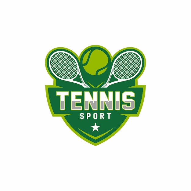 Tennis logo icon design sports badge template Vector illustration