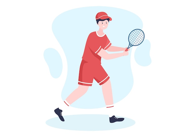 Tennis Player Sport Illustration