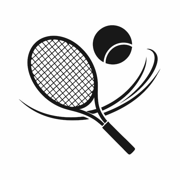 a tennis racket and a ball are on a racket