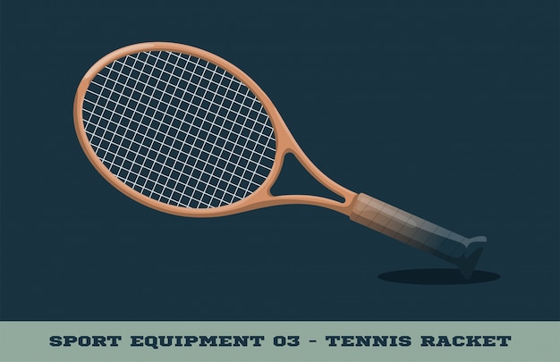 tennis racquet icon. Sport equipment