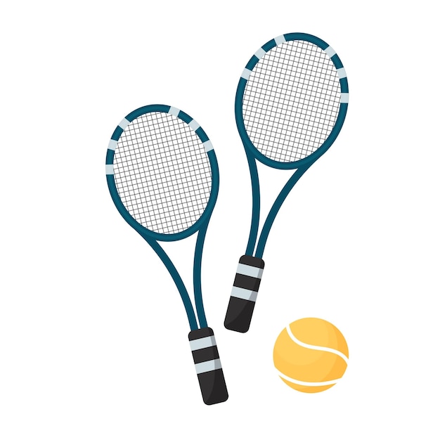 Tennis racquets and ball