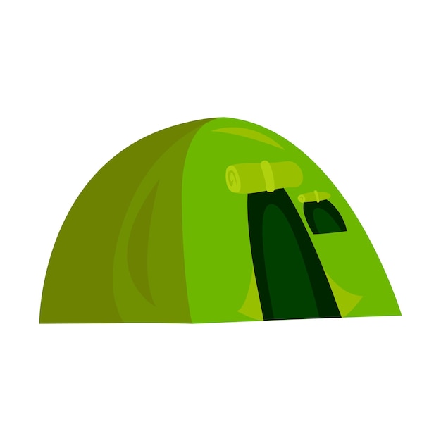 Tent flat icon Colored vector element from camping collection Creative Tent icon for web design templates and infographics