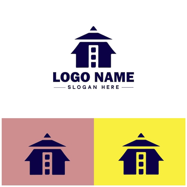 tent icon Shelter Canopy Awning flat logo sign symbol editable vector