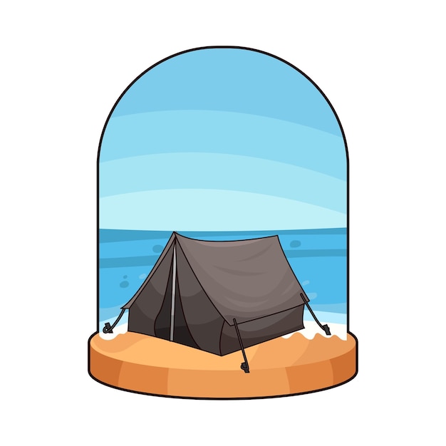 Vector tent illustration