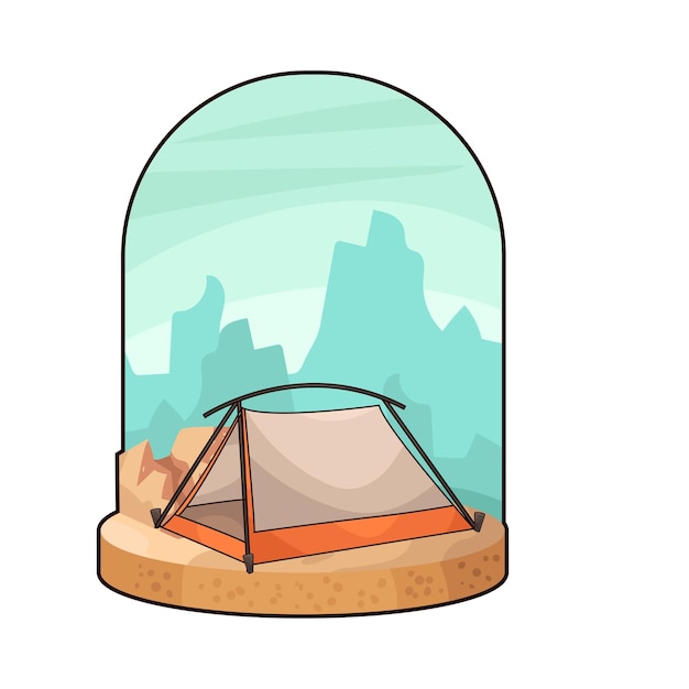 Vector tent illustration