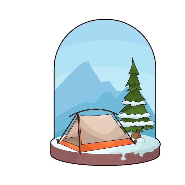 Vector tent illustration