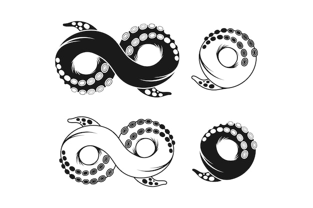 Tentacle logo design element for your business