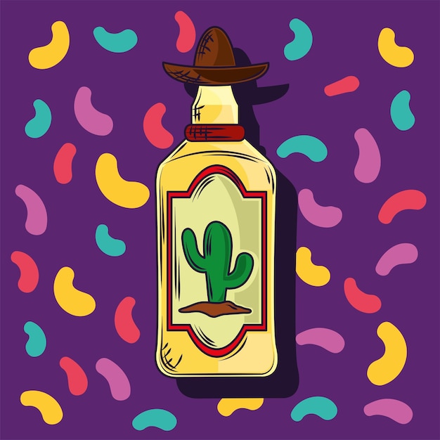 Tequila bottle mexican