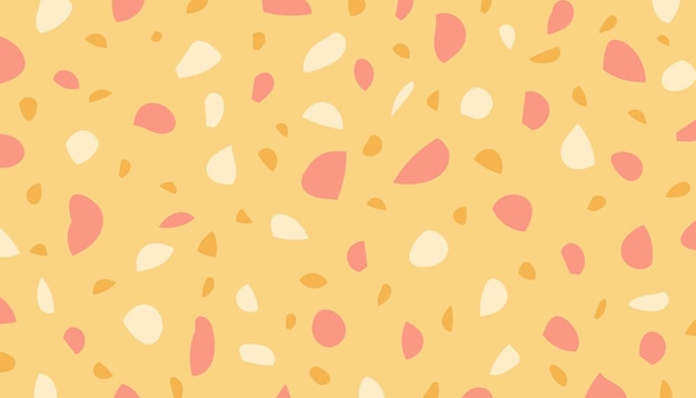 Terrazzo background abstract yellow and pink simple vector illustration