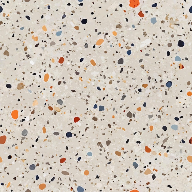 Terrazzo flooring vector seamless pattern Italian terrazzo mosaic texture Terrazzo seamless print