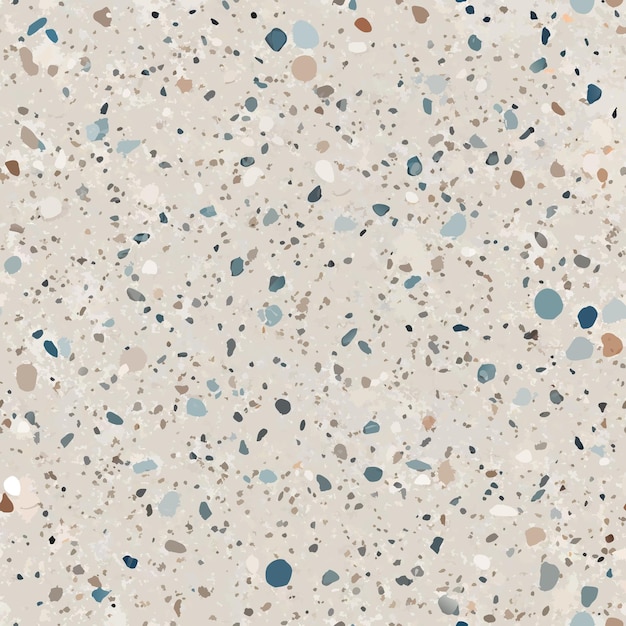 Terrazzo flooring vector seamless pattern Italian terrazzo mosaic texture Terrazzo seamless print