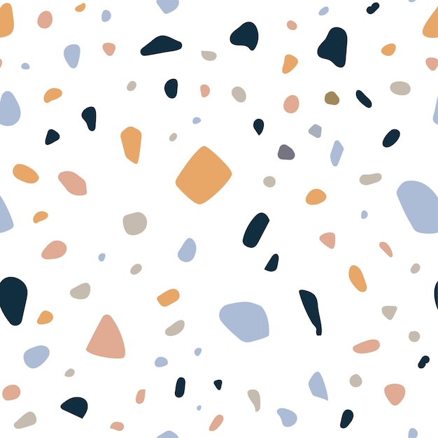 Terrazzo imitation vector seamless background