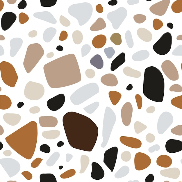 Terrazzo imitation vector seamless background