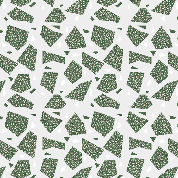 Terrazzo tiles geometric style seamless pattern design Fabric pattern textile pattern