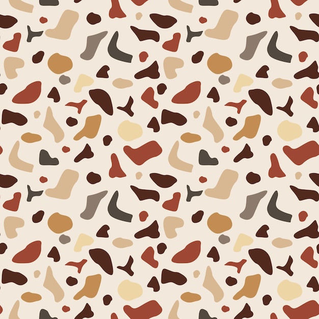 Terrazzo vector seamless pattern color.