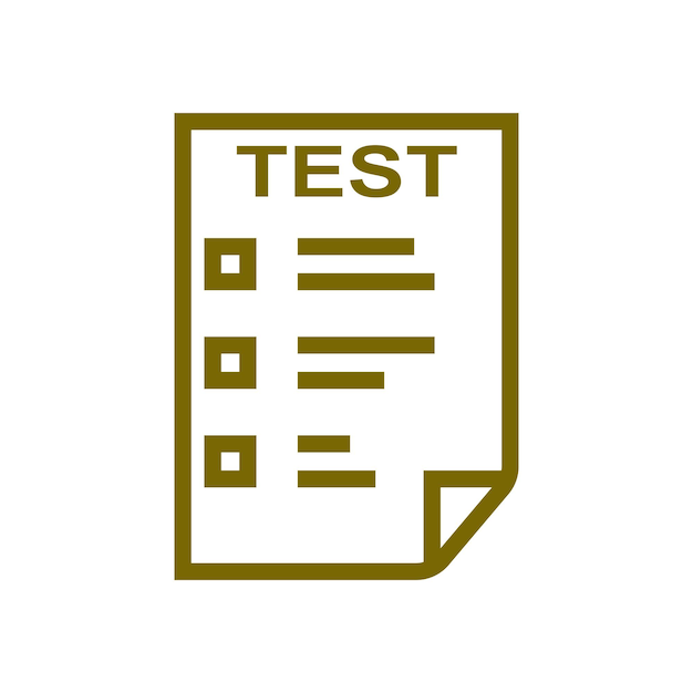 test icon vector design templates