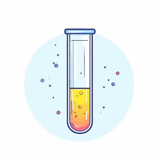 Vector test tube icon for mobile concept and web design