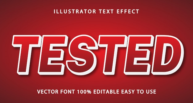 Tested Editable Text Effect