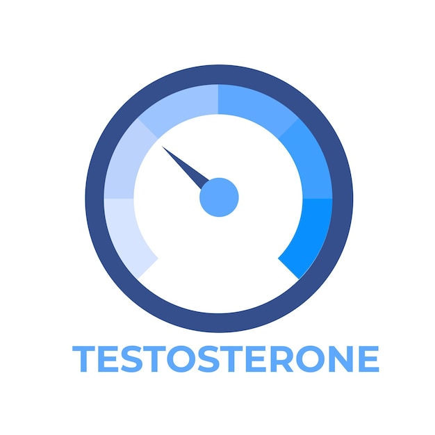 Testosteron level meter Vector illustration