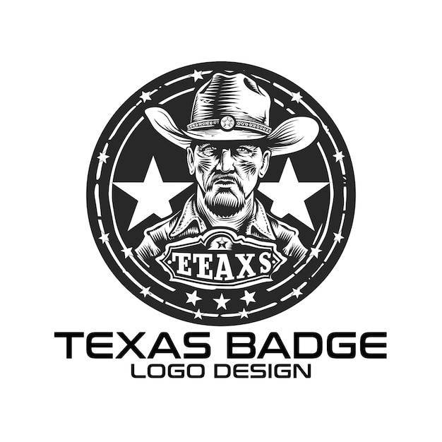 Texas Badge Vector Logo Design