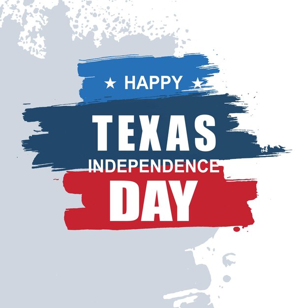 Texas Independence Day Lone star flag Patriotic sign and elements. background vector illustration