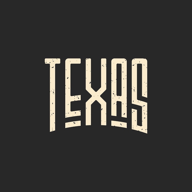 Vector texas lettering typography t shirt design