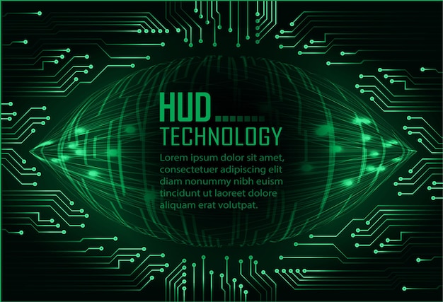 text cyber circuit future technology concept background