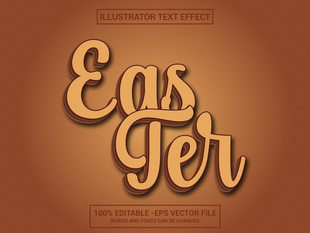 Text Effect 3D -Eps editable text