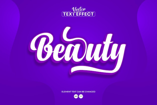 Text effect beauty