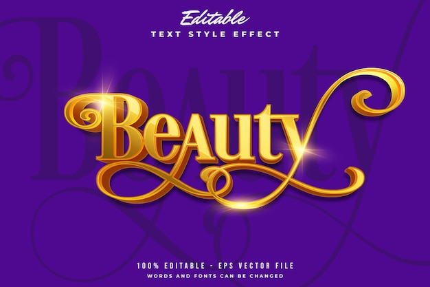 Text effect beauty