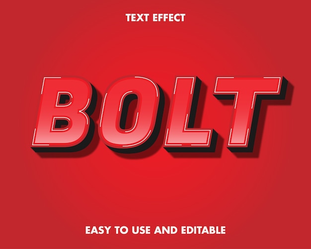 Text Effect - Bolt. Editable Font Style.