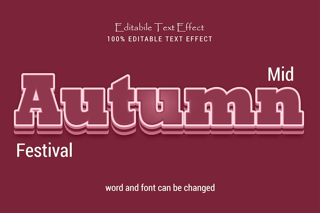 Text effect comic font style editable