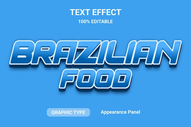 Text effect comic font style vector fully editable EPS file