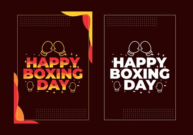 Text effect design Happy boxing day