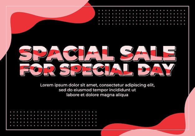 Text effect design special sale for special day