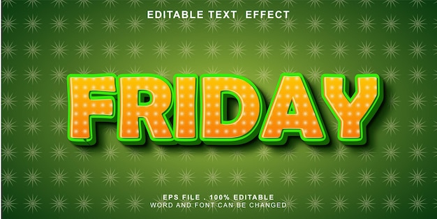 Text-effect-editable-friday